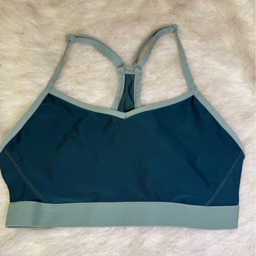 Athletic Works Teal and Light Blue Sports Bra